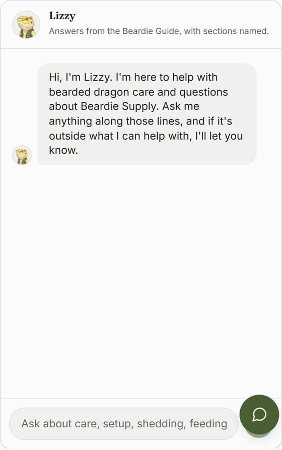 A conversation with Lizzy, the Beardie Supply care assistant