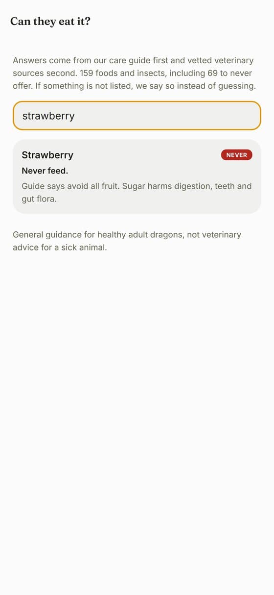 Check any food before you feed it